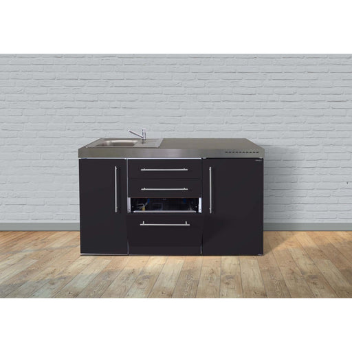 Stengel - Mini-Küche Miniküche Premiumline MPGSSM150GSBli Schwarz matt