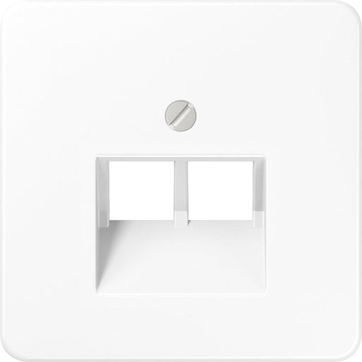 Jung - Einsatz/Abdeckung für Kommunikationstechnik Abdeckung aws CD 569-2 UA WW für IAE/UAE-Dose