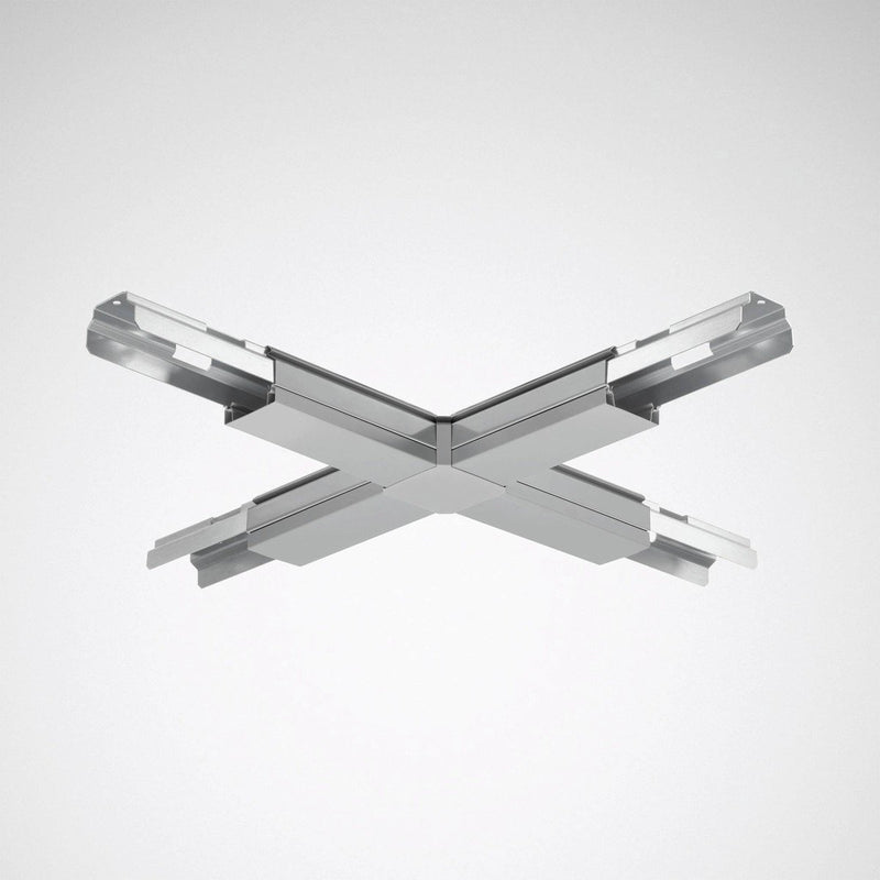 Trilux - Tragschiene für Lichtbandsystem X-Lichtbandverbinder 07650 X-Connector 03 silbergrau − 1 Stück