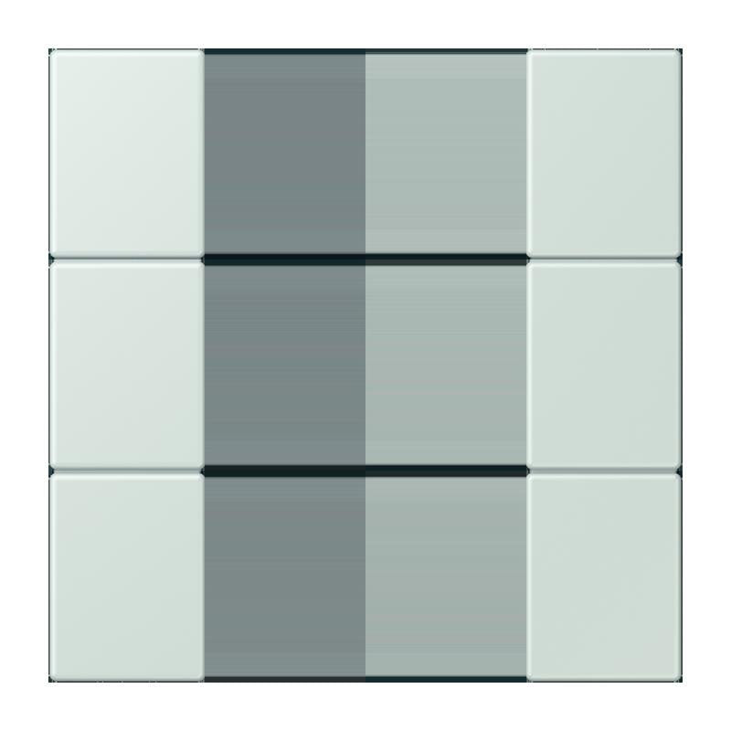 Jung - Abdeckung/Bedienelement für Installationsschalterprogramme Tastensatz 3fach LC 503 TSA 215 ceruleen pale