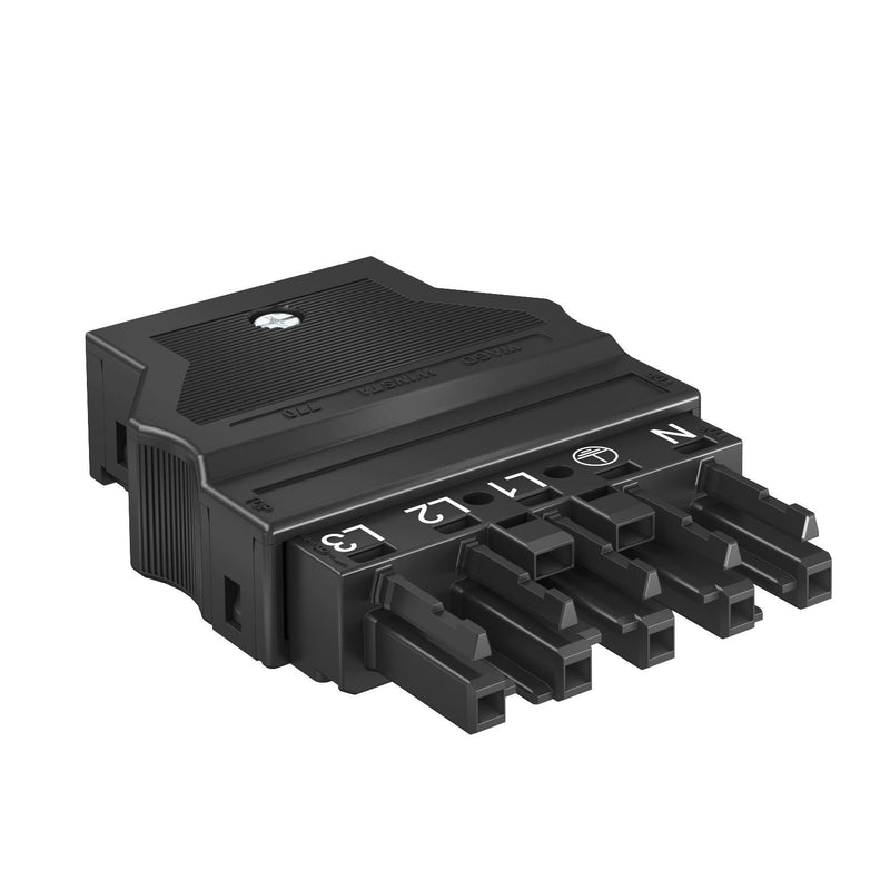 OBO Bettermann - Steckverbinder für steckbare Gebäudeinstallation Buchsenteil BT-WIN 5P SW 76x55x17