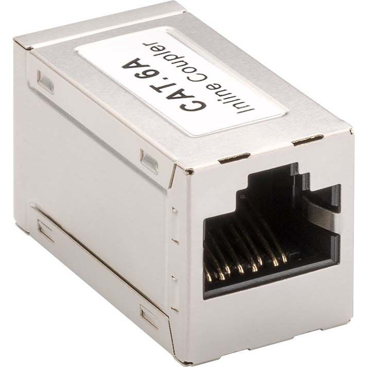 Goobay - Modulare Kupplung RJ45 Modularkupplung Cat6a 72499 2xRJ45-Buchse (8P8C)