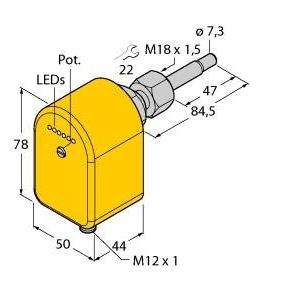 Turck - Durchflussüberwachungsgerät Strömungssensor FCST-A4P-LILX-H1141 − 1 Stück