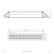 EVN Lichttechnik - Downlight/Strahler/Flutlicht LED-Einbauleuchte P201802 3000K ws
