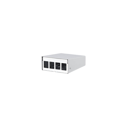 Metz Connect - Frontpanel/Patchpanel leer (Schaltschrank) Keystone AP-Gehäuse 130861-0402KE 4 Port rws RAL9010