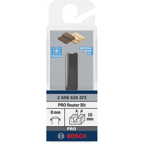 Bosch - Fräser PRO Nutfräser, 2608628373 zweischneidig 10 x L