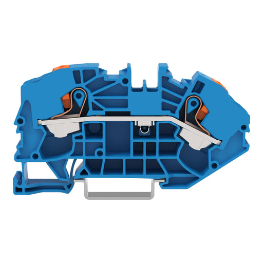 WAGO - Durchgangs-Reihenklemme 2-Leiter-Verteilerklemme 2216-7604 Drücker,16mm²,blau