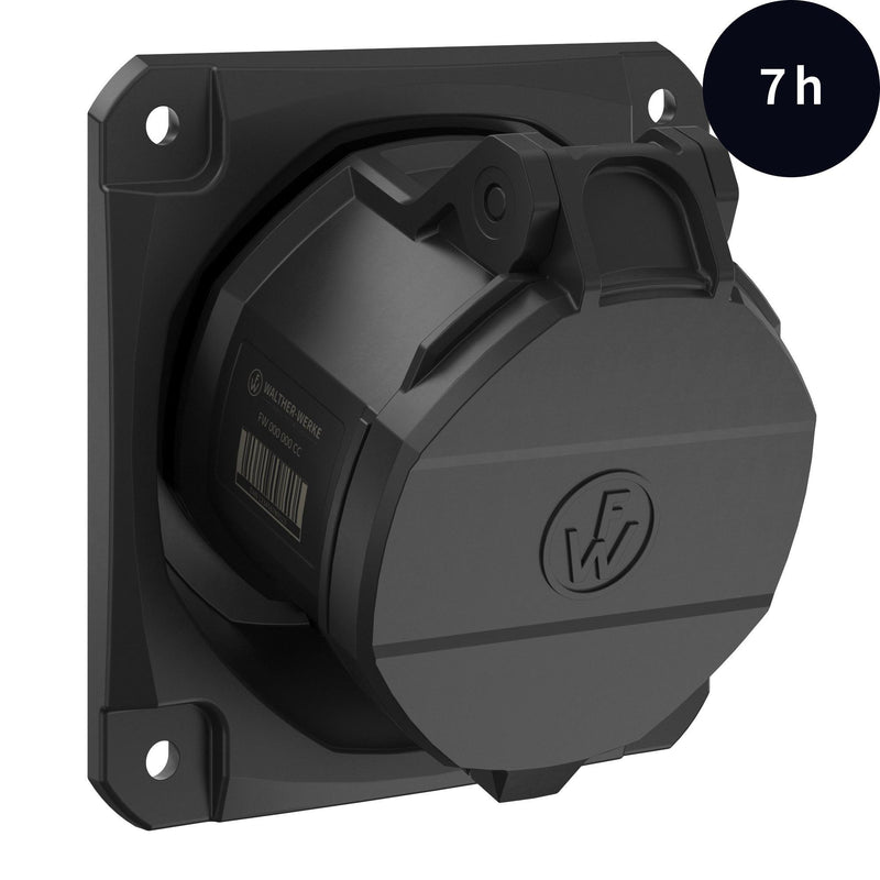 Walther Werke - CEE-Anbausteckdose (IEC 60309) CEE NEO Anbaudose schräg FW532507CC 32A 5P 7h IP54