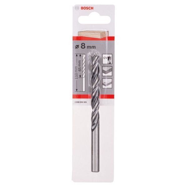 Bosch - Bohrer Holzspiralbohrer Standard, 2608596305 8 x 75 x 117 mm d 8