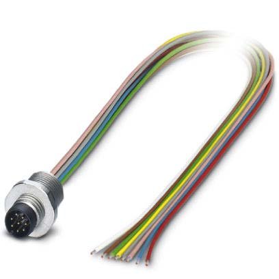 Phoenix Contact - Rundsteckverbinder, feldkonfektionierbar (Industriesteckverbinder) Einbausteckverbinder SACC-E-M8MS #1424232 8-polig M8 − 1 Stück