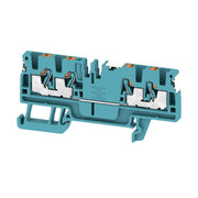 Weidmüller - Durchgangs-Reihenklemme Klemme A4C 2.5 DL BL PUSH IN, 2.5 mm² − 100 Stück