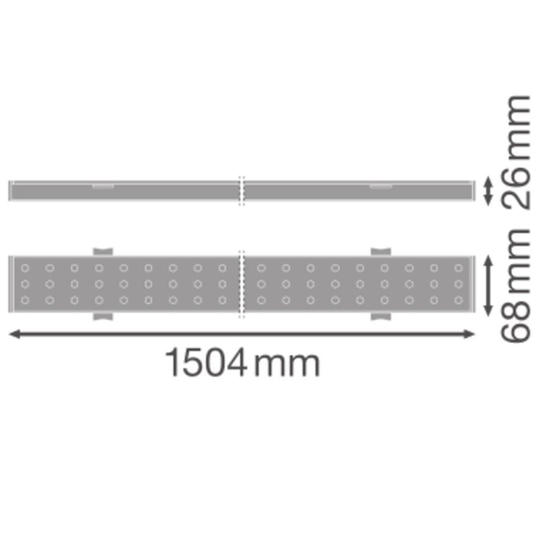 Ledvance - Geräteträger für Lichtbandsystem LED-Universallichtträger TRU.UNI.P50840VNCLPS 840, ML