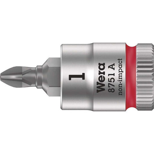 Wera - Kreuzschlitzschrauben-Einsatz für Steckschlüssel Zyklop Bit-Nuss 05003350001 PH 1x28,0