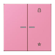 Jung - Bedienelement intelligent eNet Taster Universal 1f. FM LC 1701 246 rose vif (4320C)