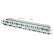 Telegärtner - Patchpanel Kupfer 19Z.-Modulträger 1.5HE 100021494 für 48AMJ Mod./Kup