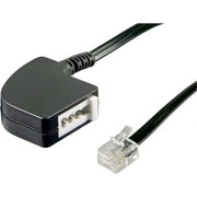 Goobay - Kommunikationstechnik-Adapter TAE Adapter F-RJ11/RJ14 68584 0,2m,sw,Bu/St