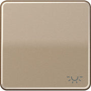 Jung - Abdeckung/Bedienelement für Installationsschalterprogramme Wippe Symbol LICHT gold br CD 590 L GB für Taster