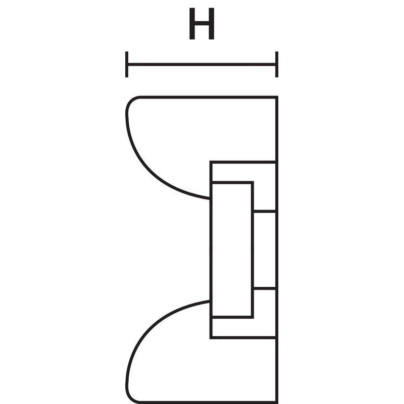 HellermannTyton - Befestigungssockel und -element für Kabelbinder Befestigungssockel KR6G5 PA66 NA 1000 18x12mm − 56000 Stück