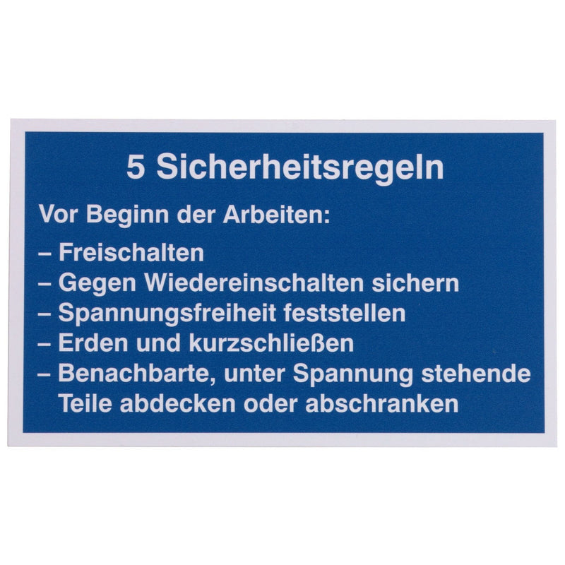 DEHN - Warn-/Hinweisschild Warn-/Hinweisschild WHS 5 SR#700057 Kunststoff