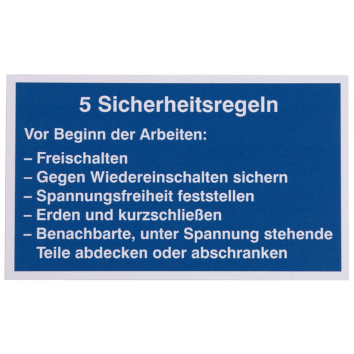 DEHN - Warn-/Hinweisschild Warn-/Hinweisschild WHS 5 SR#700057 Kunststoff
