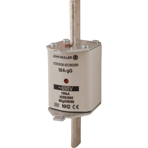 Müller - Messersicherung NH-Sicherung 2-100A-GL-690 M2GG/100/690 − 3 Stück