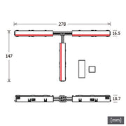 LTS Licht&Leuchten - Elektrisches Zubehör/Ersatzteile für Leuchten L-Verbinder NEOAT/PEINL/9515KEsw schwarz