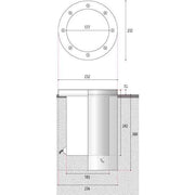 Wibre - Bodeneinbauleuchte Bodeneinbau-Scheinwerfer 4.0098.00.70 HIT-CRI 70W 230V