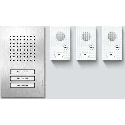 Siedle&Söhne - Türsprech-Set Audio-Set Siedle Classic SET CLAB 850-3 E/W Edelstahl/Weiß