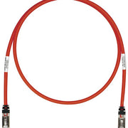 Panduit - Patchkabel Kupfer Patchkabel Cat.6A STP6X1MRD S/FTP, 1,0m, rt − 10 Stück