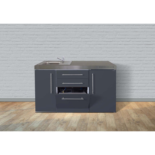 Stengel - Mini-Küche Miniküche Premiumline MPGSSG150KSGSKSreBli Schiefergrau