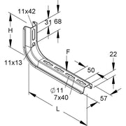 Niedax - Ausleger für Kabeltragsystem Tragkonsole TKS 250 F