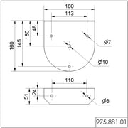 Werma - Zubehör/Ersatzteile für optische/akustische Signalgeräte Befestigungswinkel BK 97588101