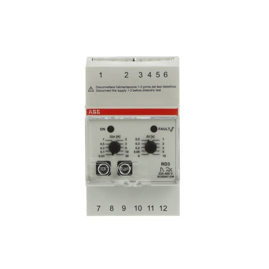ABB Stotz S&J - Differenzstrom-Überwachungsgerät Differenzstromrelais RD3 230-240 V AC