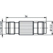 Telegärtner - Koax-Kupplung TNC-Kupplung (F-F) 100023833 Bu-Bu, 50 Ohm − 5 Stück