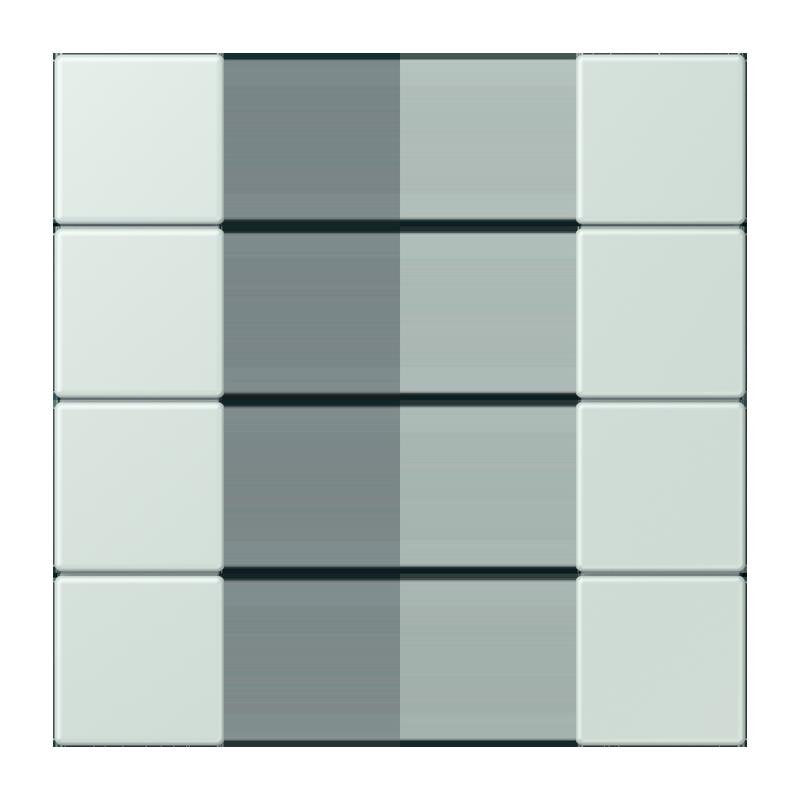 Jung - Abdeckung/Bedienelement für Installationsschalterprogramme Tastensatz 4fach LC 504 TSA 215 ceruleen pale
