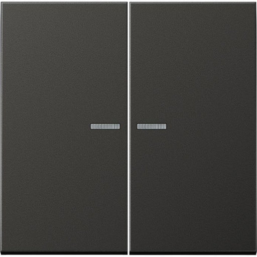 Jung - Bussystem-Tastsensor KNX RF Taster 2fach AL 10921 ST RF AN Aluminium lackiert