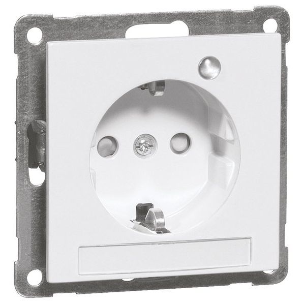Peha - Schalter-/Steckdosenkombination Steckdose SCHUKO reinweiß D 20.6511.022LED/4NA Beschriftungsf. LED