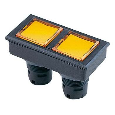 Schlegel - Frontelement für Drucktaster Drucktaste LXJTT 54x27mm, sw