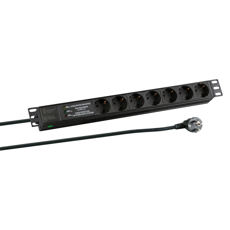 EFB-Elektronik - Mehrfachsteckdose Steckdosenleiste EK631DE.3 19 zoll, 1HE, sw