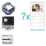 TCS Tür Control - Türsprech-Set video:pack Einbau PVIF070/001 für 7 Wohneinheit