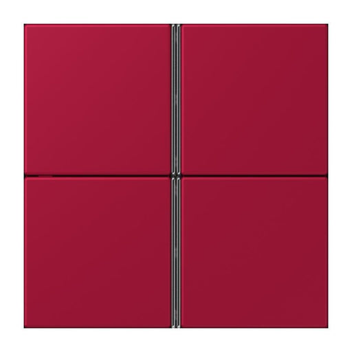 Jung - Abdeckung/Bedienelement für Installationsschalterprogramme Tastensatz 4fach LC 404 TSA 229 rouge carmin