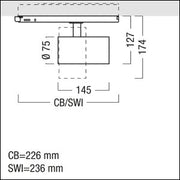 Zumtobel Group - Downlight/Strahler/Flutlicht LED - Strahler V2 S 1800 - #60716962 930, schwarz