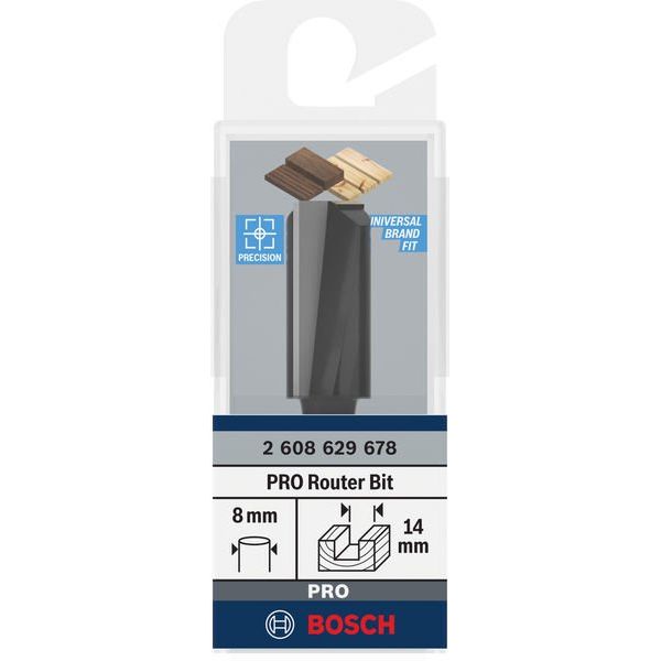 Bosch - Fräser PRO Nutfräser, 2608629678 zweischneidig 14 x L