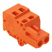 WAGO - Kabelsteckverbinder für Leiterplattensteckverbinder 1-Leiter-Federleiste 231-302/008-000 CAGECLAMP,2,5mm²,or − 100 Stück
