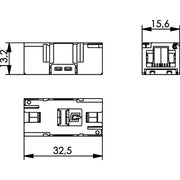 Telegärtner - Modulare Kupplung STX RJ45 Kupplung Cat.6 100007533