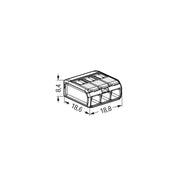 WAGO - Steckklemme COMPACT-Verbindungsklemme 221-483 − 50 Stück