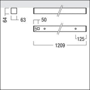Zumtobel Group - Decken-/Wandleuchte LED-Anbauleuchte LINCOR A C #42950836 840, silber