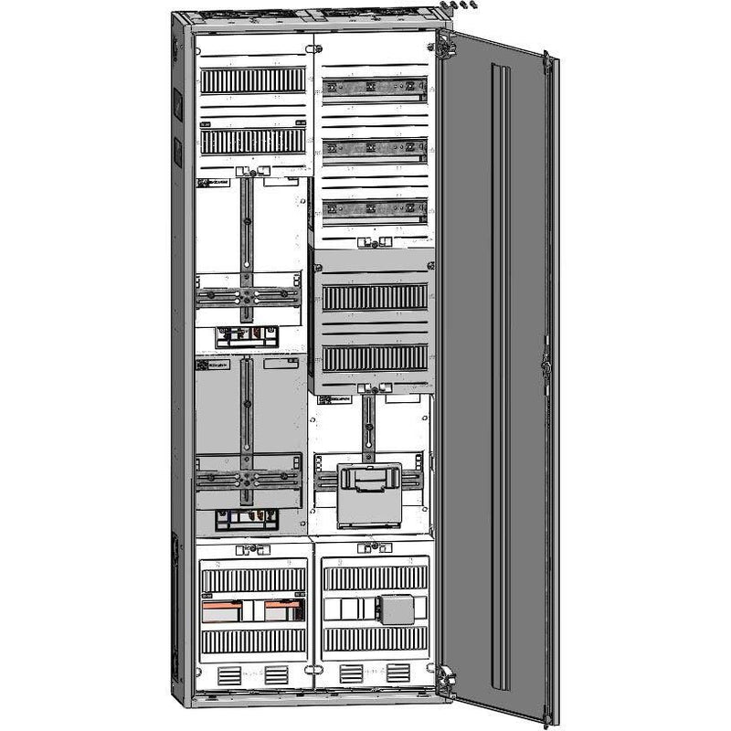ABN - Zähler-Komplettschrank Zählerschrank S29ZZ120Z 3Pkt 2Z 1T HLAK