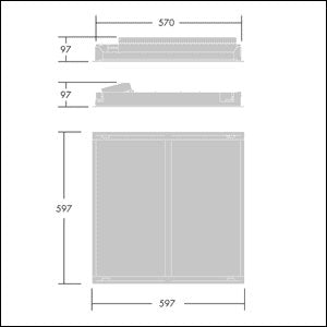Thorn - Decken-/Wandleuchte LED-Einbauleuchte M625 IQWAVE LED #92900412 4000K