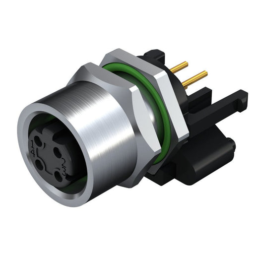 Weidmüller - Rundsteckverbinder, Einbau (PCB) Stecker SAIE-M12BB-4-H10TL M12 − 10 Stück
